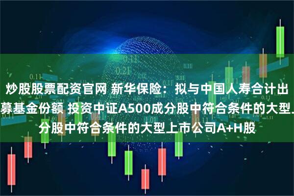 炒股股票配资官网 新华保险：拟与中国人寿合计出资200亿认购私募基金份额 投资中证A500成分股中符合条件的大型上市公司A+H股